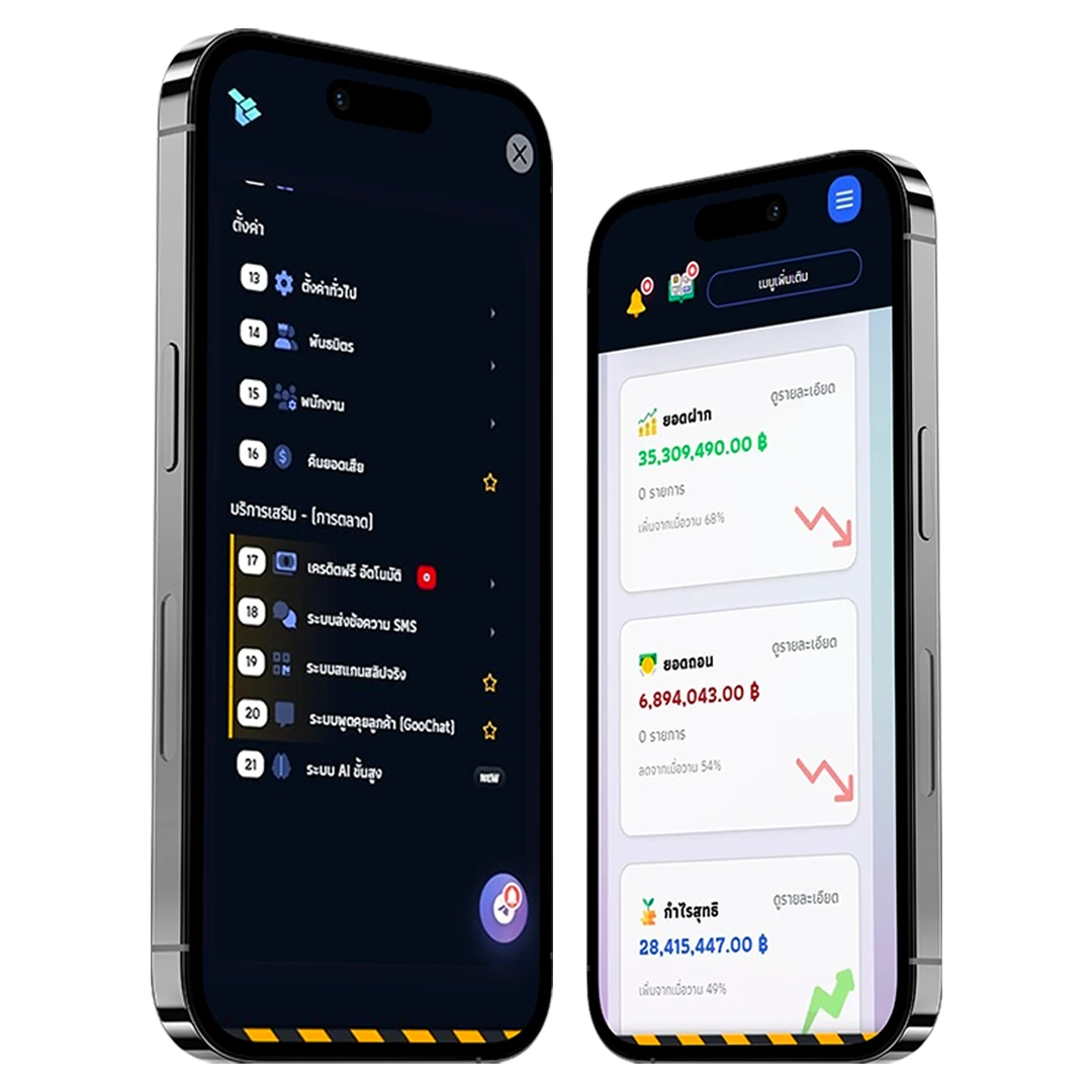 ภาพระบบหลังบ้านออโต้ Auto Dashboard พร้อมเอฟเฟกต์ 360 องศา